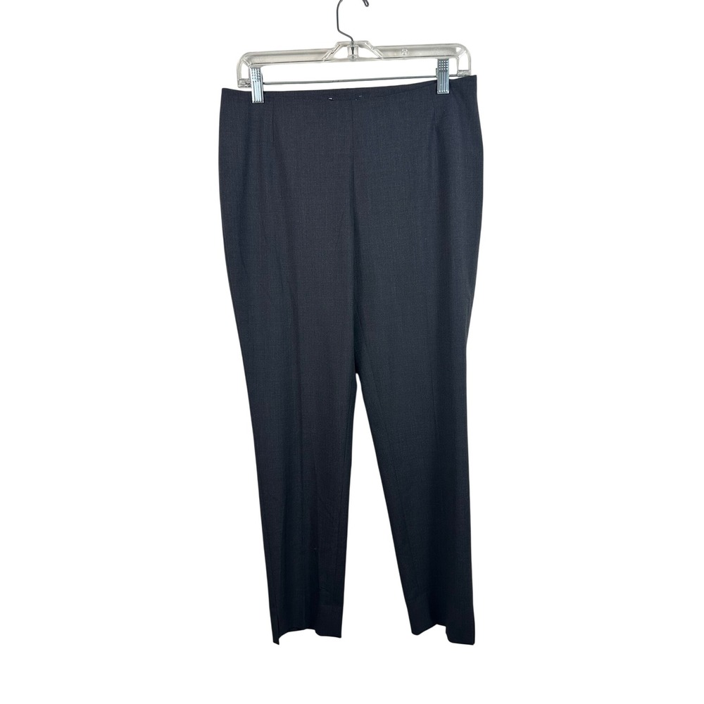 Lafayette 148 New York Dress Pants Women 4 Smoke Grey NEW Wool Side Zip MP774R-3